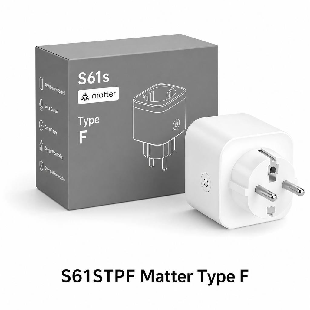 NéoPlug S61STPF Matter Type F single smart plug with packaging