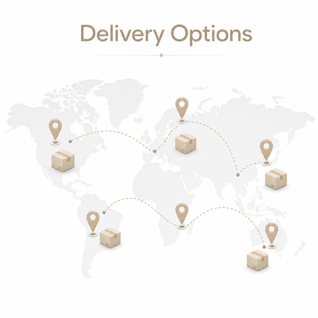 Generic delivery route map visual for thermostat plug order