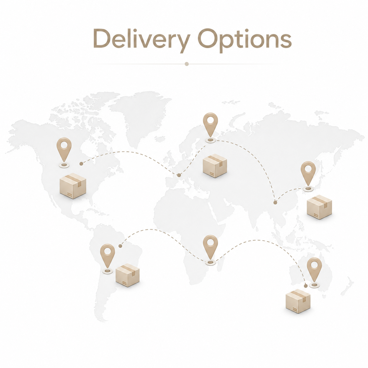 Generic delivery route map visual for thermostat plug order