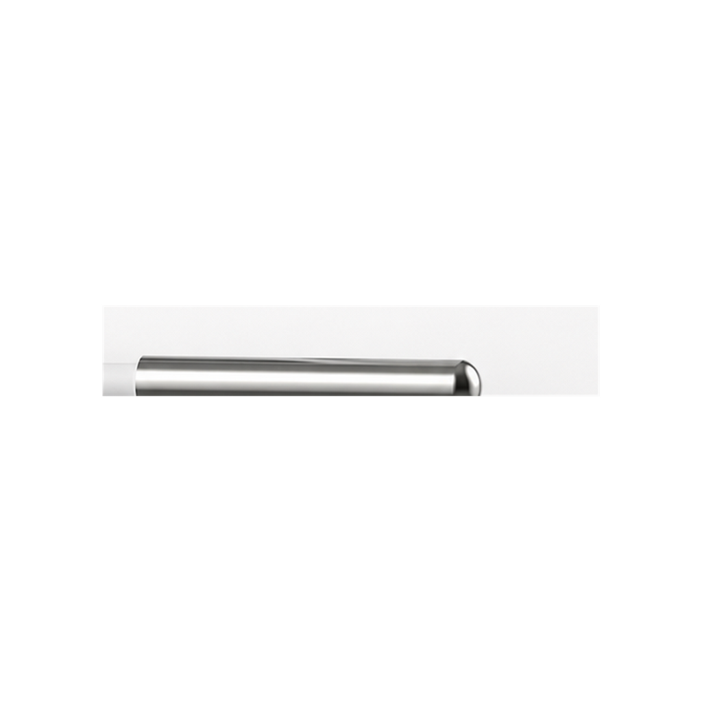 Sonde métallique filaire pour prise thermostat connectée sur fond studio blanc
