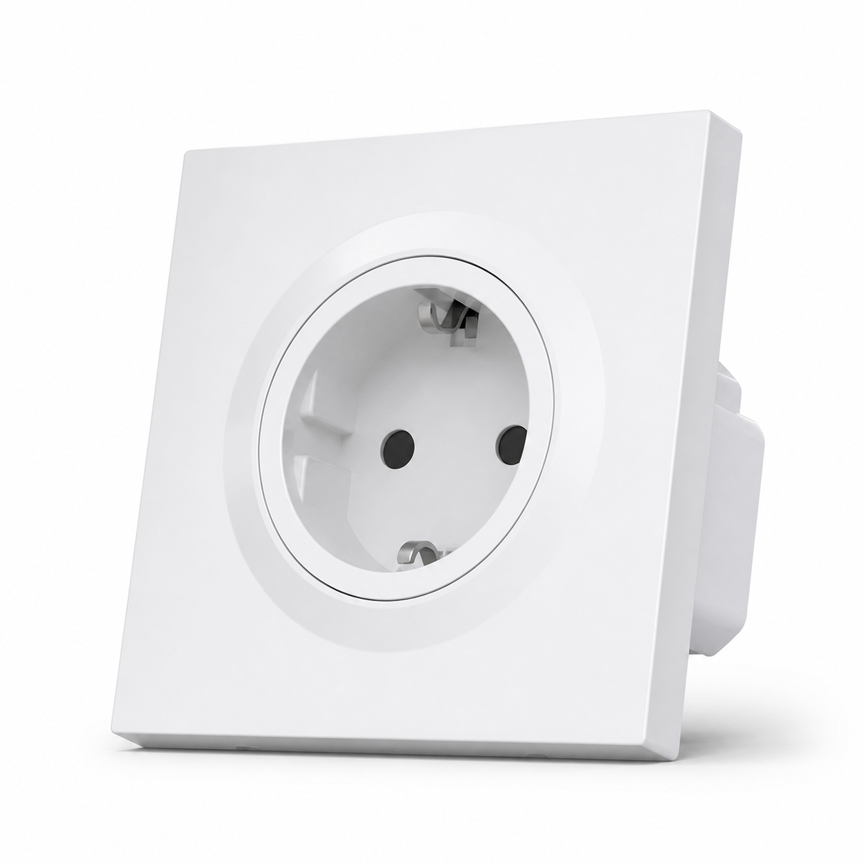 NéoPlug Type F Essential clean white Type F wall socket front view