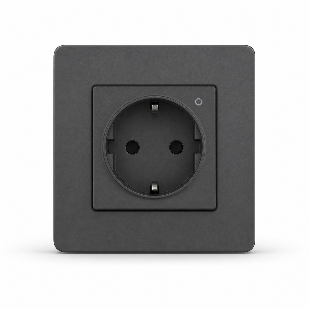 Grey EU wall socket variant studio packshot