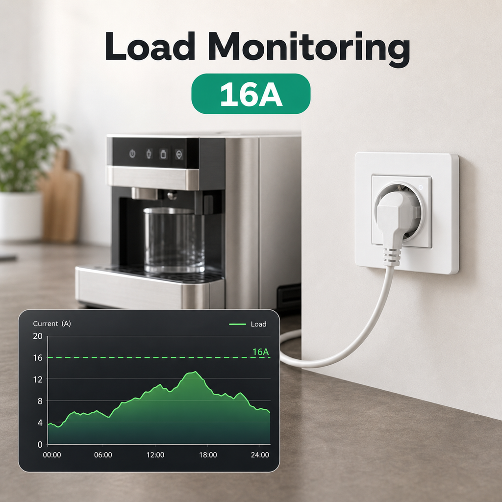 Load monitoring image for EU wall socket and household appliance