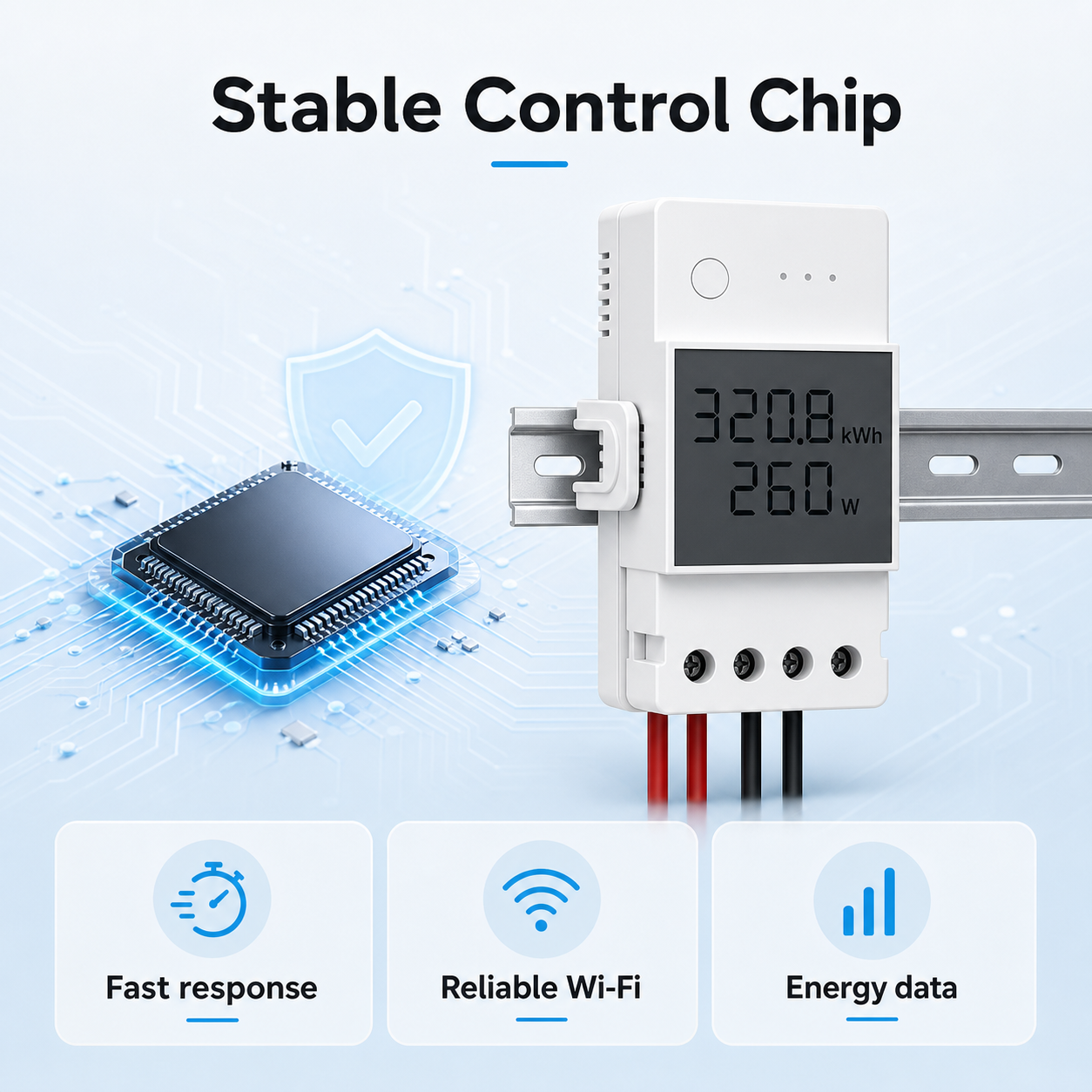 Stable control chip feature for Wi-Fi power meter module
