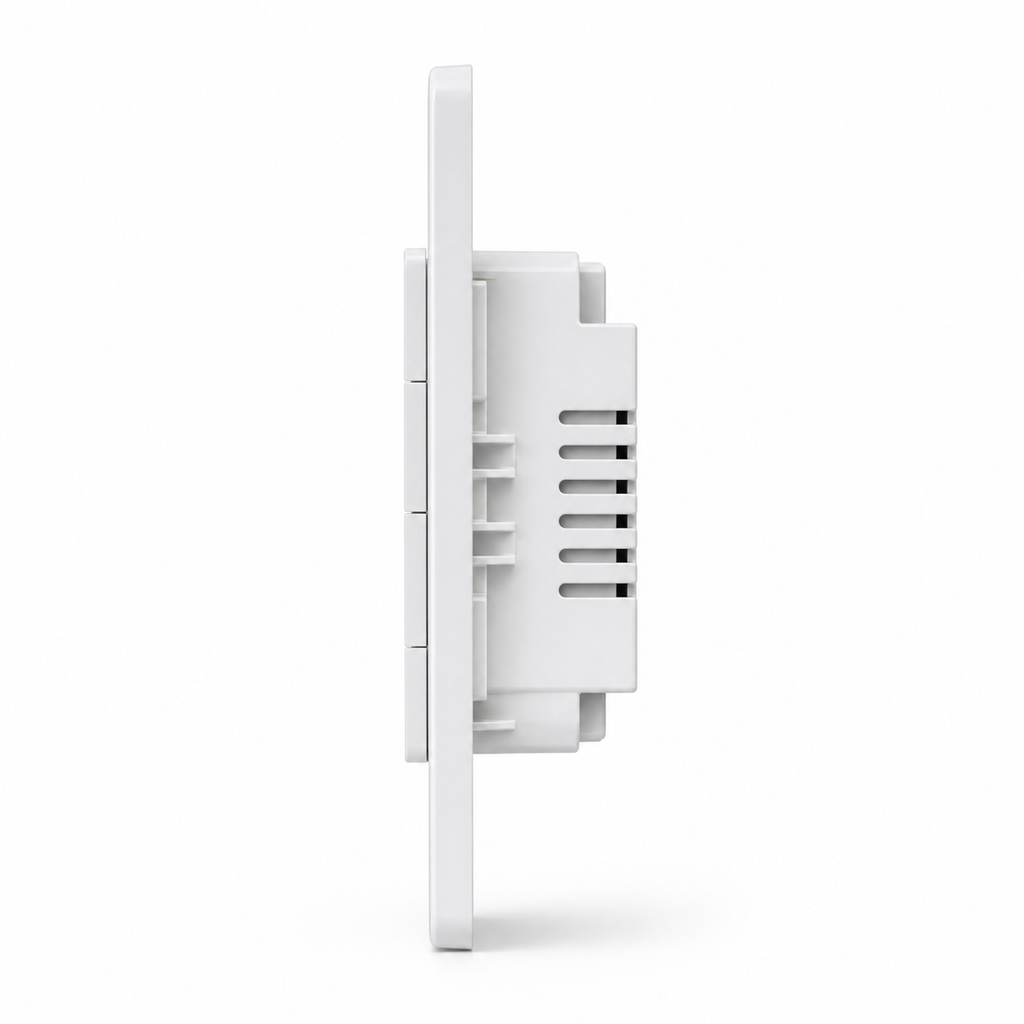 Side profile of NéoPush Hybrid Comfort US WiFi wall switch module