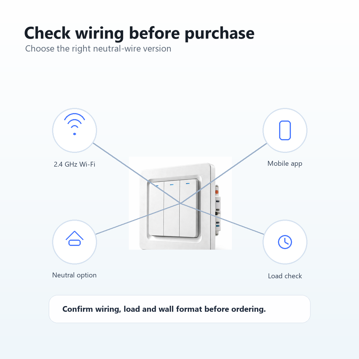 Wiring check guide before purchasing NéoPush Hybrid Comfort switch