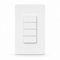 Interrupteur WiFi NéoPush Hybrid blanc à 4 canaux sur fond blanc studio