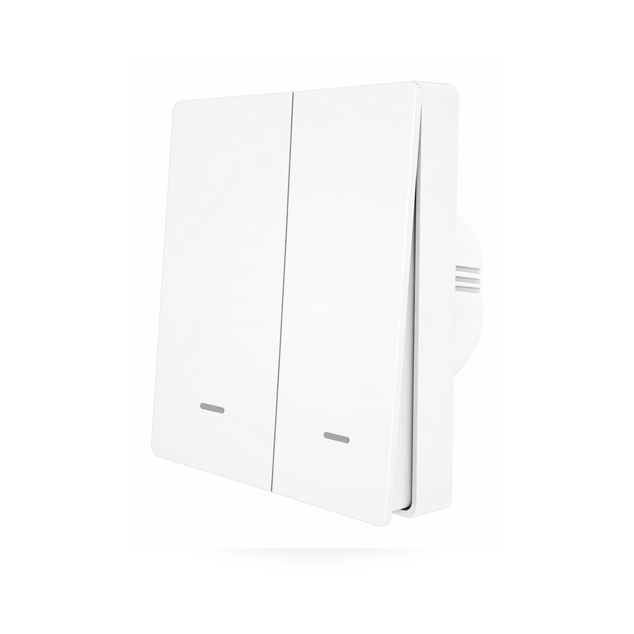 Interrupteur NéoPush RF Comfort blanc à bouton-poussoir 2 canaux