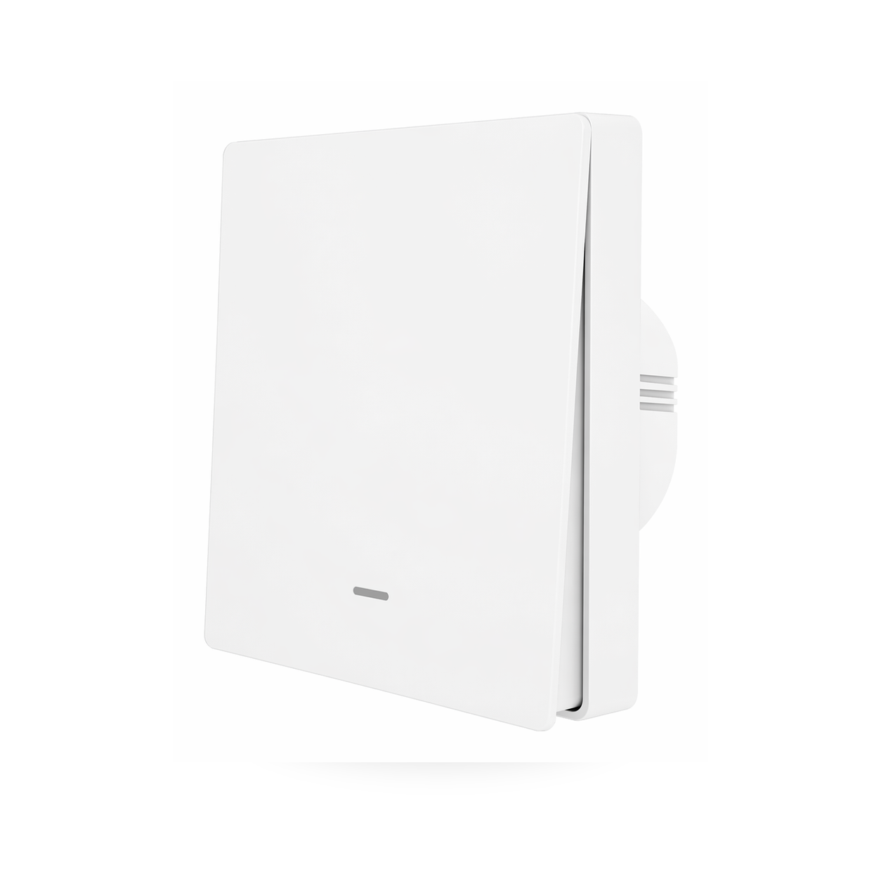 Studio packshot of white NeoPush RF Comfort one-button switch