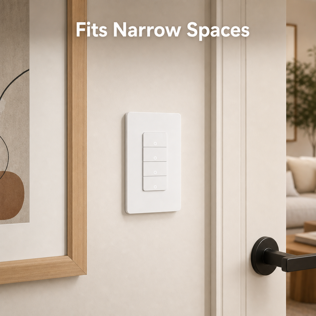 Compact wall installation visual for NéoPush ZigBee Hybrid