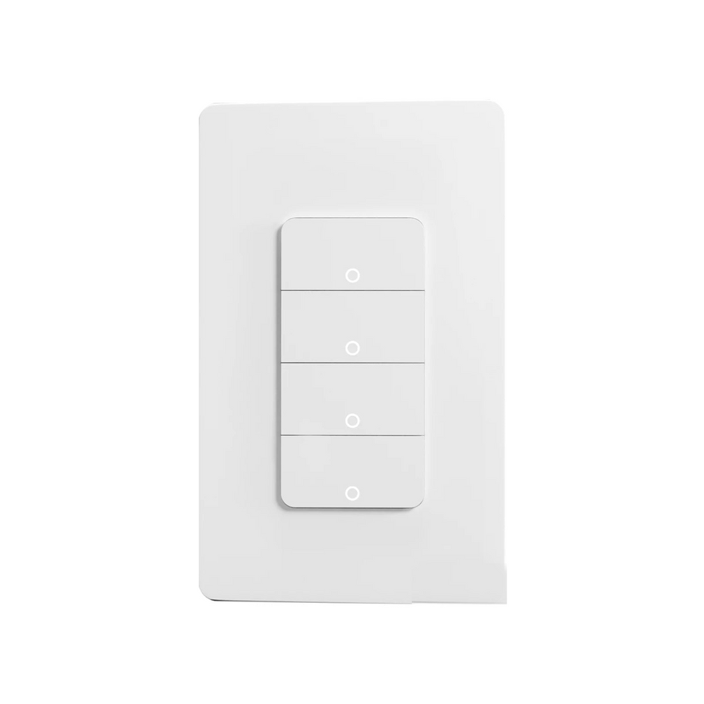 Interrupteur ZigBee NéoPush Hybrid format US blanc 4 canaux