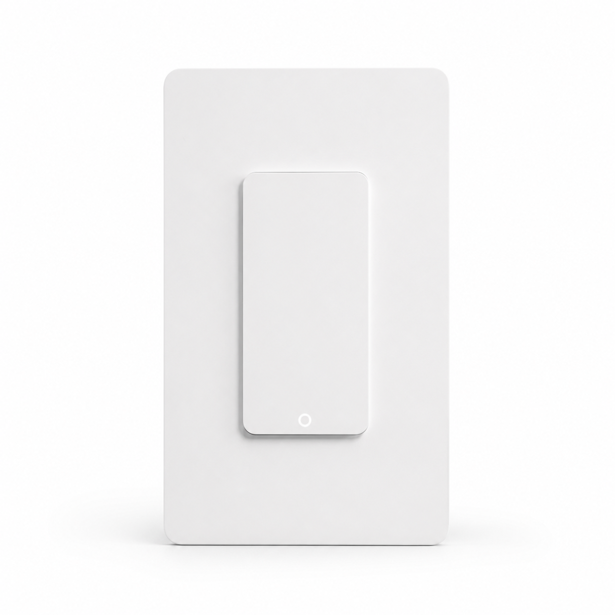 One gang white NéoPush ZigBee Hybrid switch studio packshot