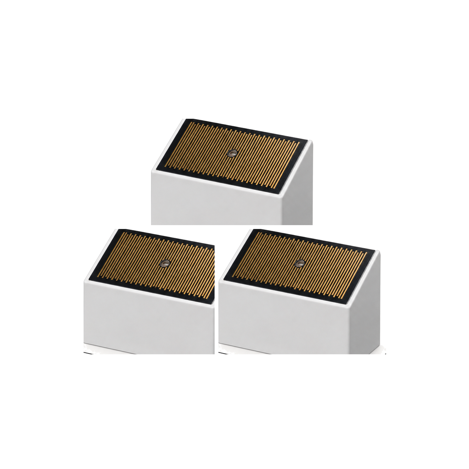 Lot de 3 d?tecteurs pluie et fuite eau ZigBee IPX4 Neorain sur fond blanc