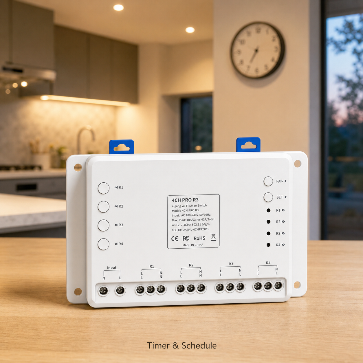 NéoRelay 4CH Pro timer and schedule lifestyle product image