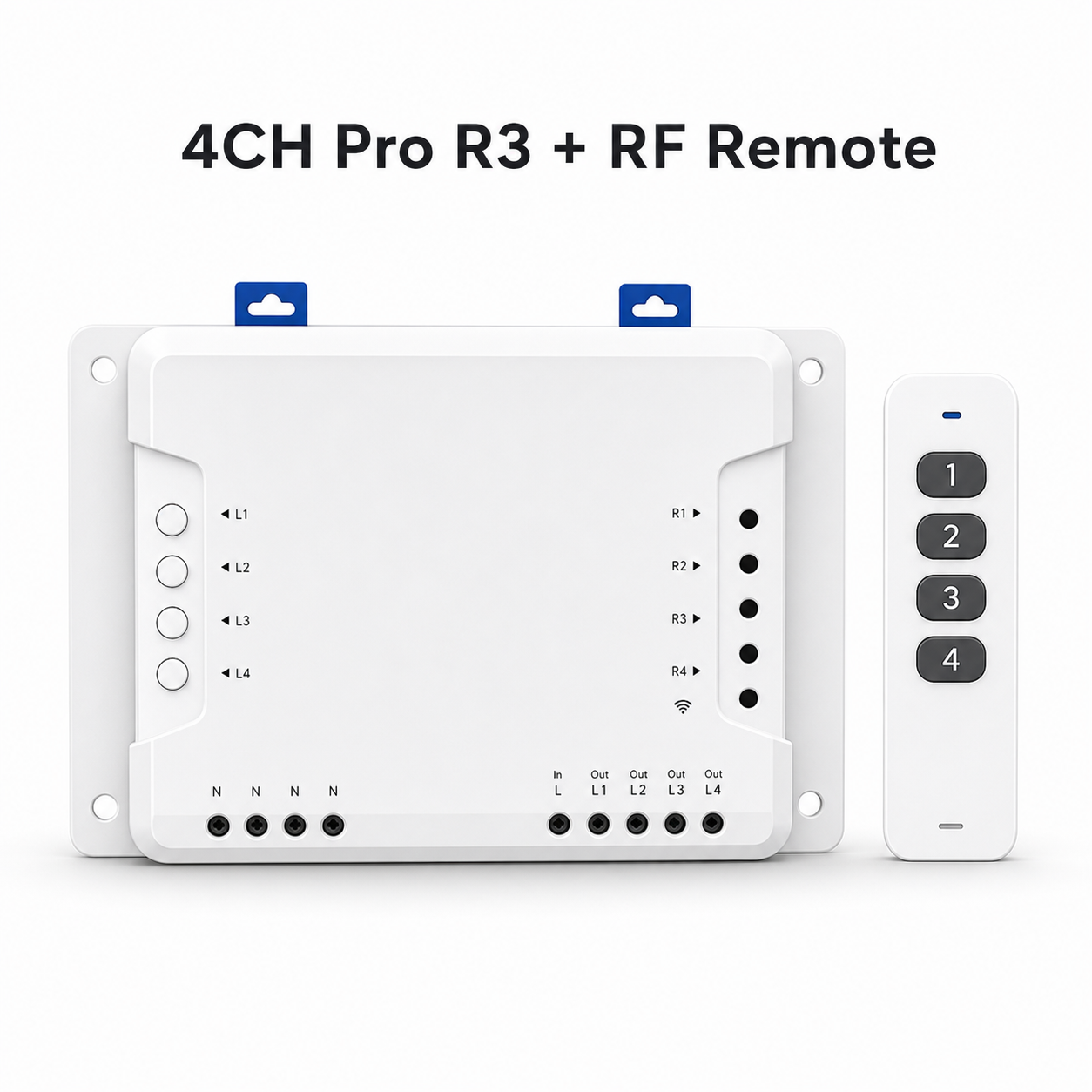 4CH Pro R3 relay kit with RF remote