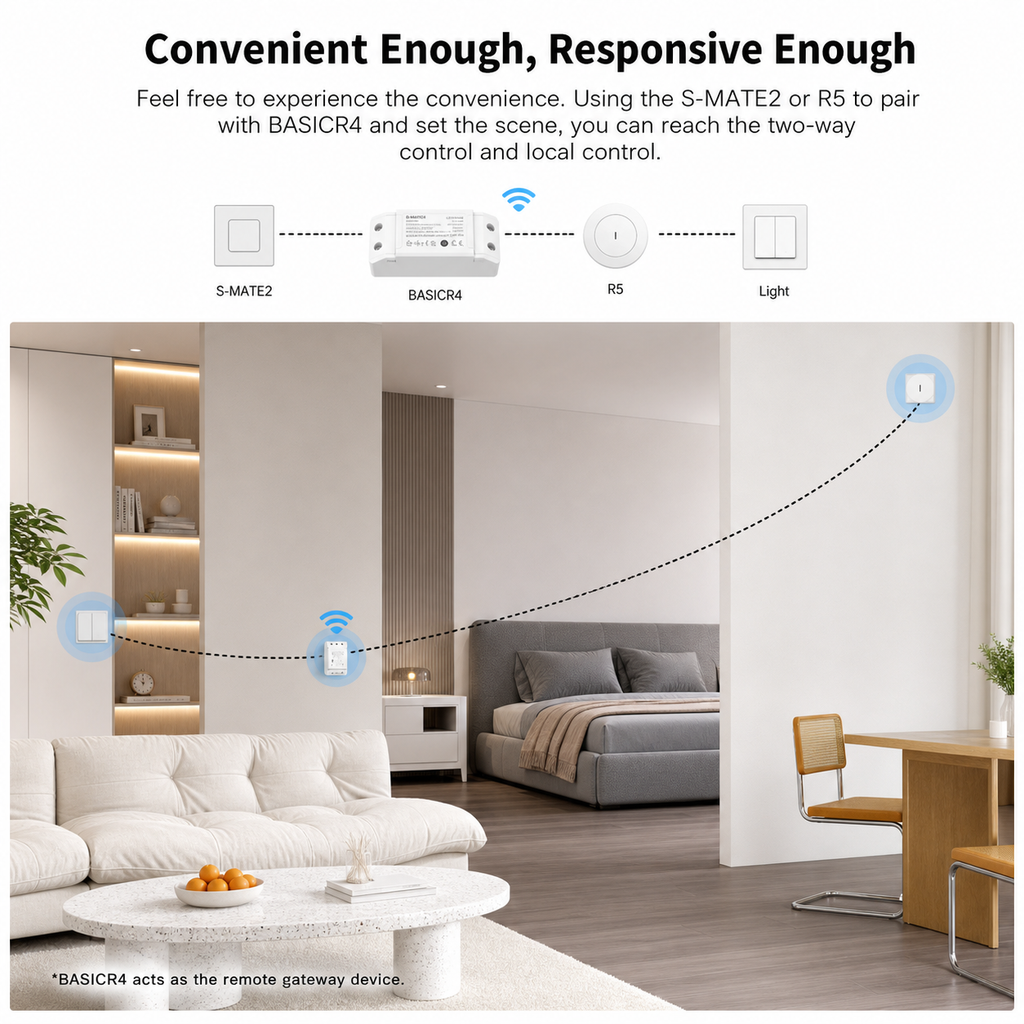 NéoRelay Basic R4 Pro remote pairing and local control image