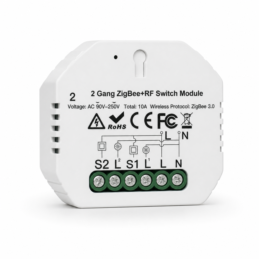 NéoRelay Comfort 2 Gang ZigBee switch module