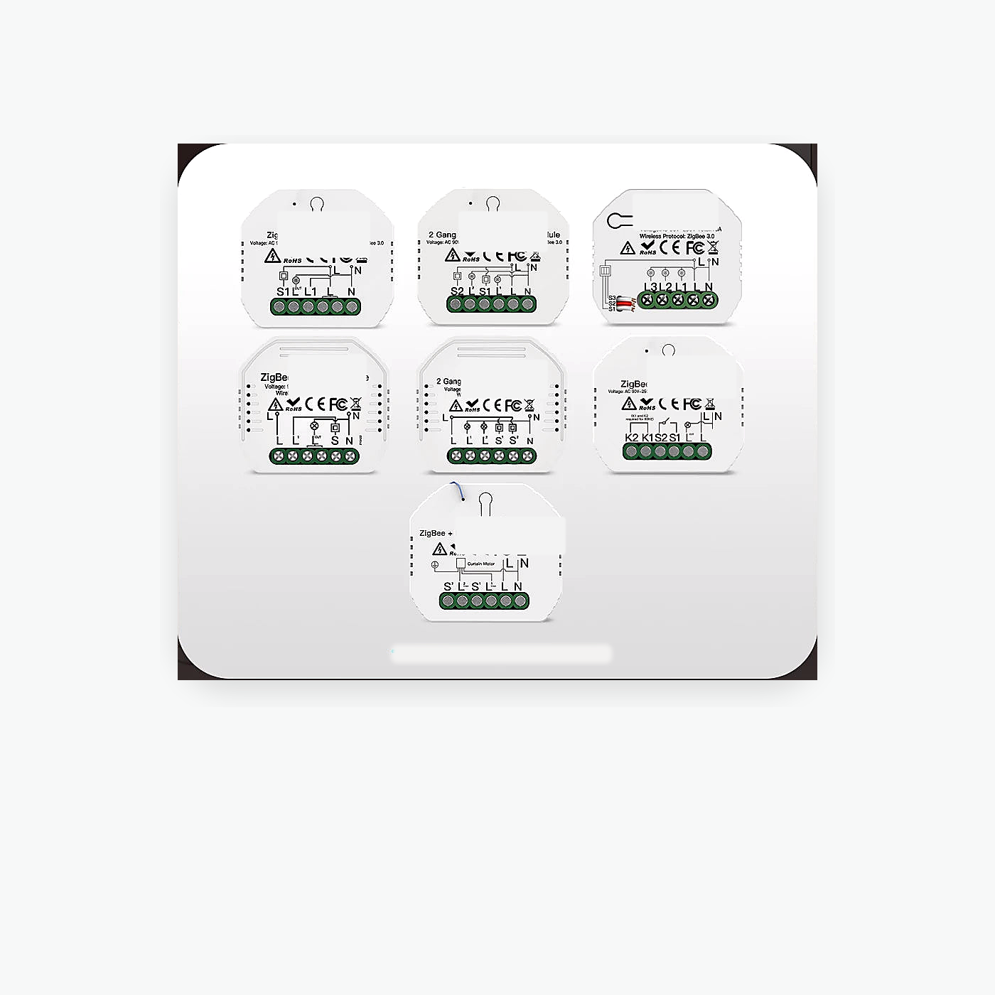 NéoRelay Comfort ZigBee RF module variant overview