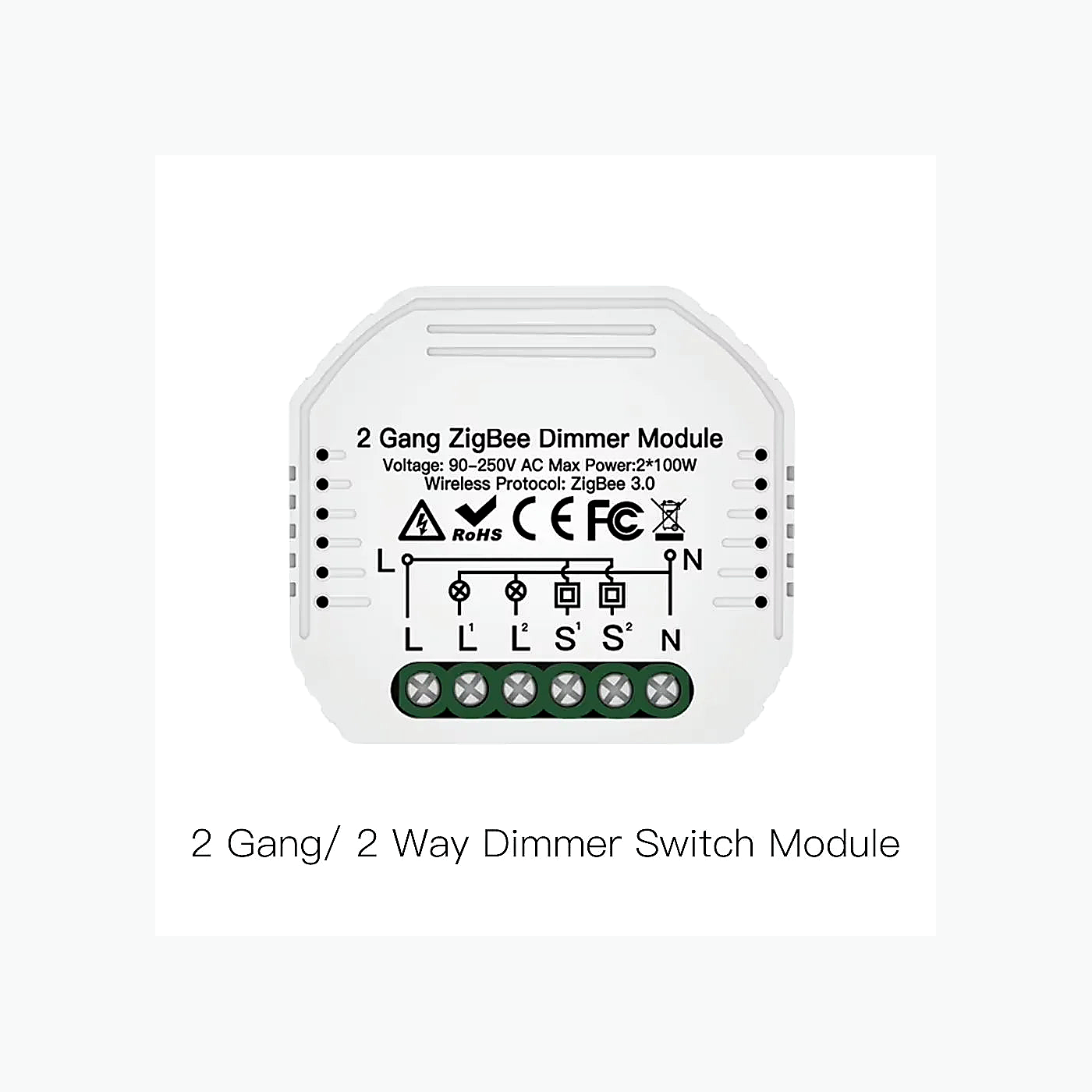 NéoRelay Comfort 2 gang ZigBee dimmer module