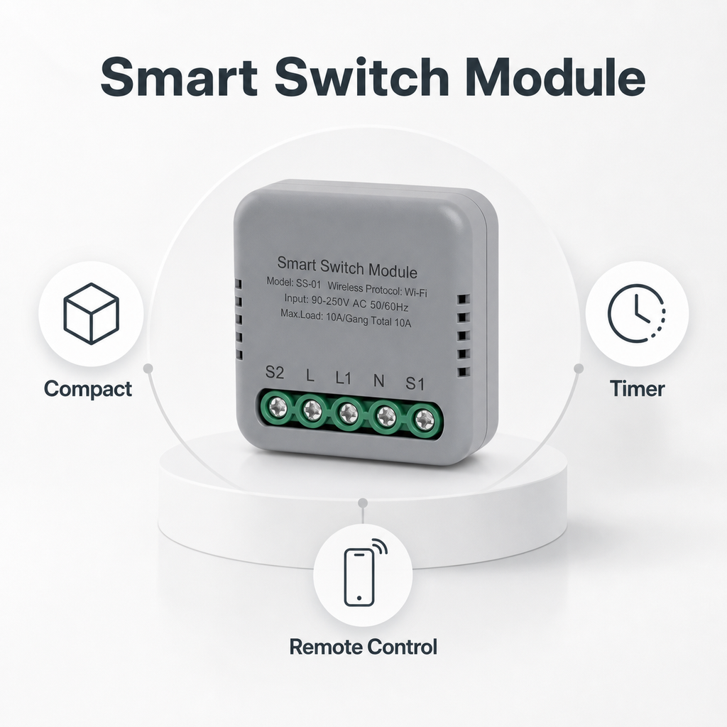 Feature overview for compact smart switch module