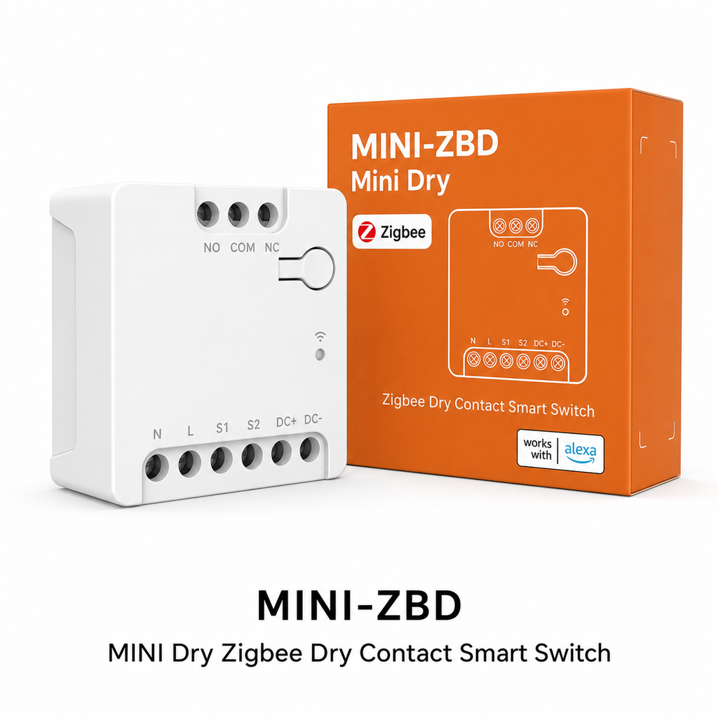 NéoRelay Dry Contact Pro MINI-ZBD packaging and module image