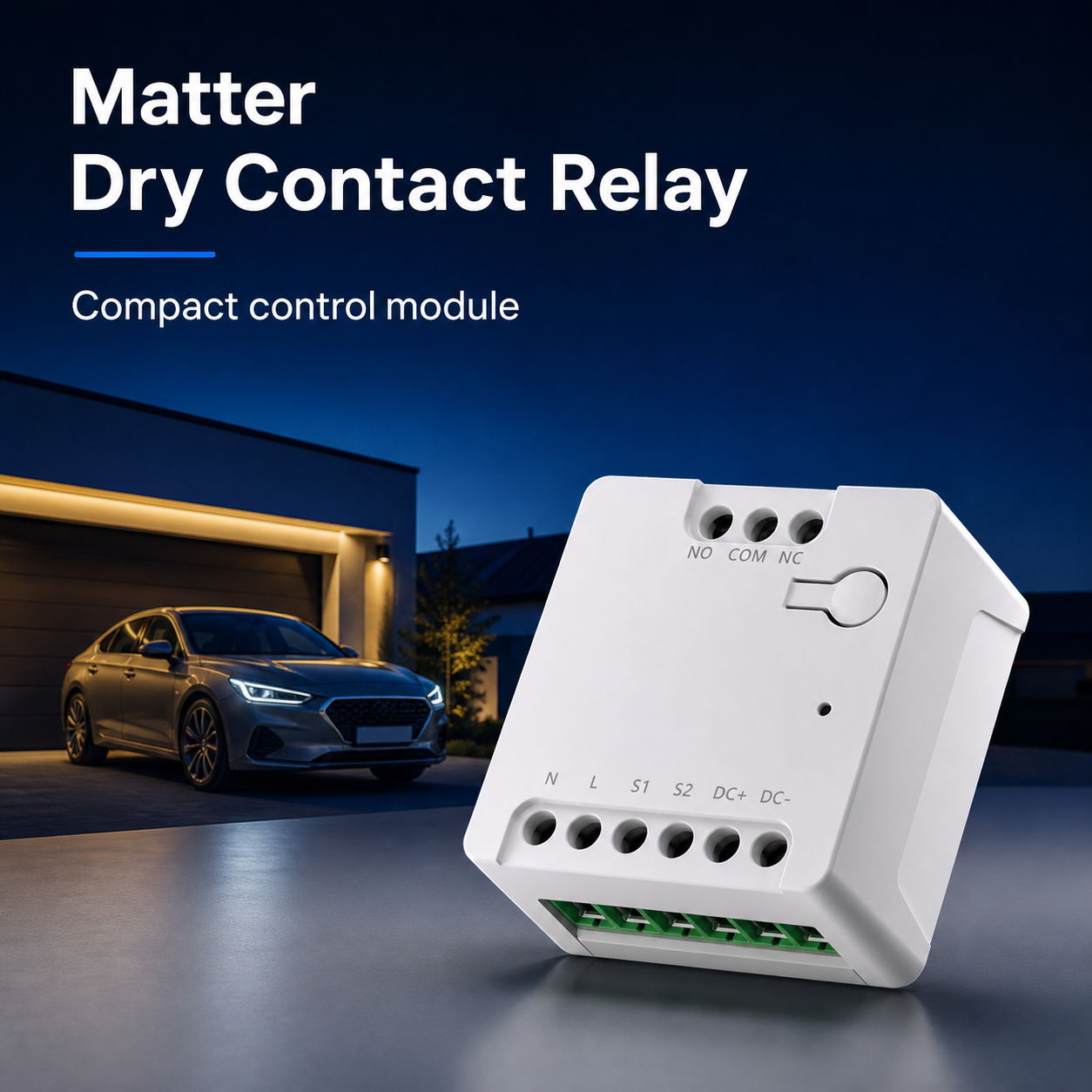 Premium hero image of unbranded Matter dry contact relay module