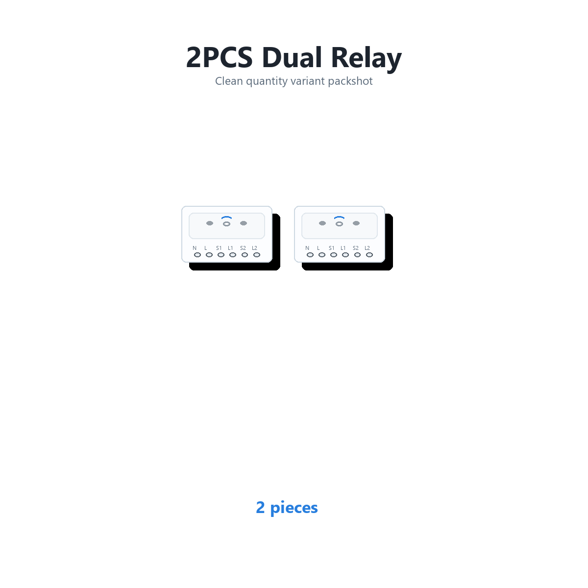 Two-piece quantity variant image for dual-channel Wi-Fi relay modules