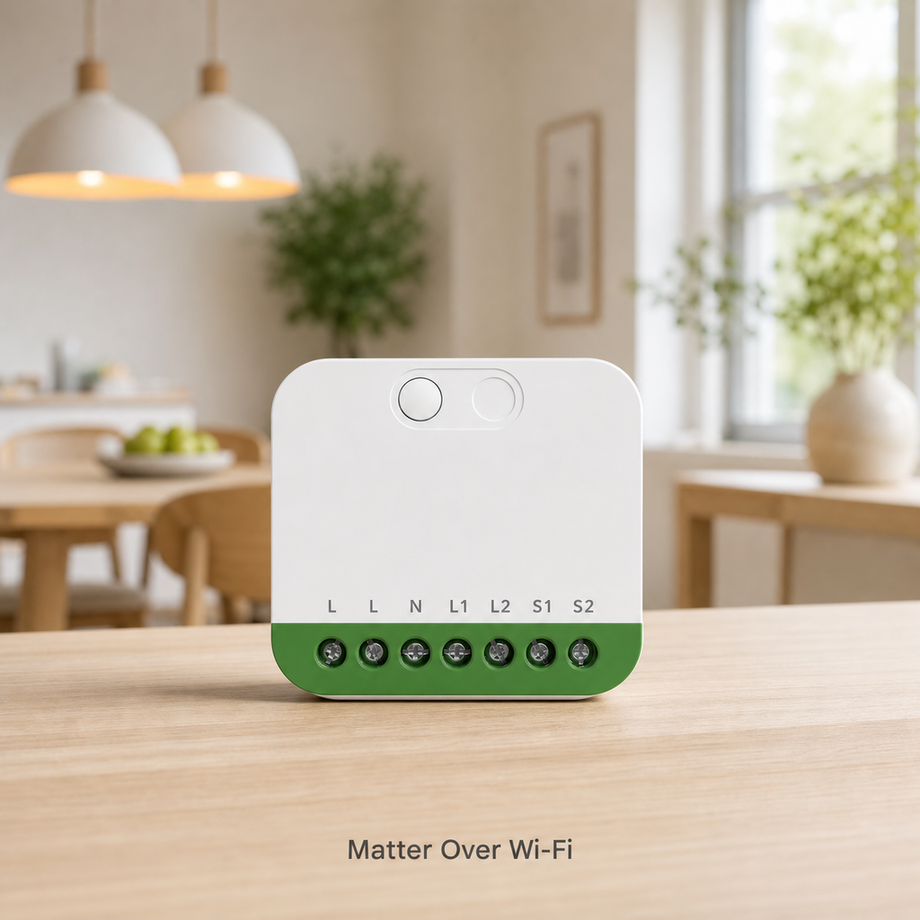 NéoRelay Duo Matter Pro MINI-2GS Matter over Wi-Fi lifestyle product image