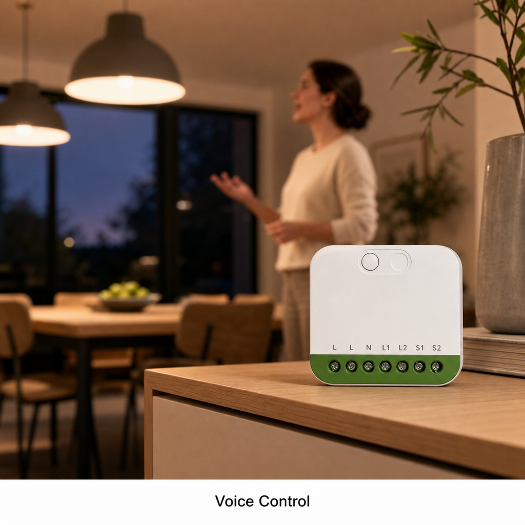 NéoRelay Duo Matter Pro MINI-2GS voice control lifestyle image