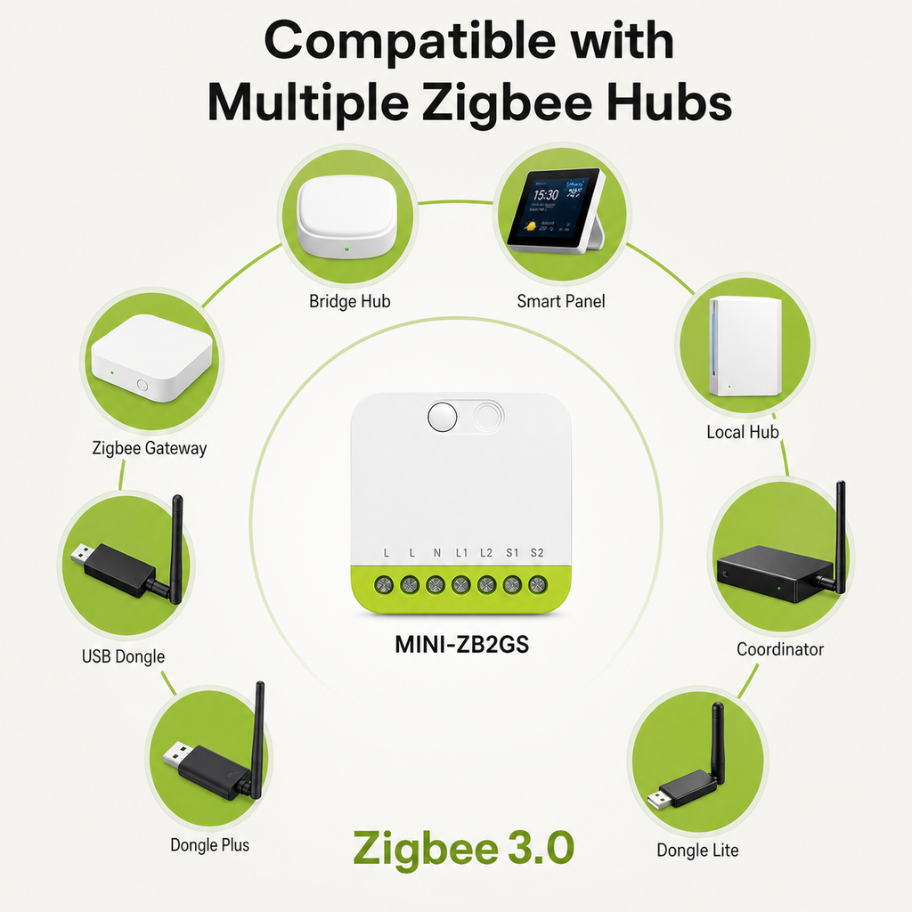 Compatible with multiple Zigbee hubs