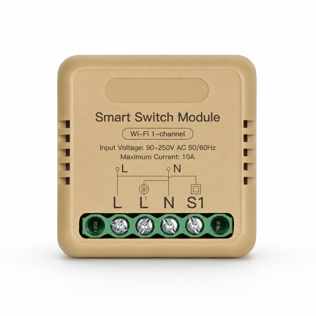 Gold Wi-Fi 1-channel mini smart switch relay module variant