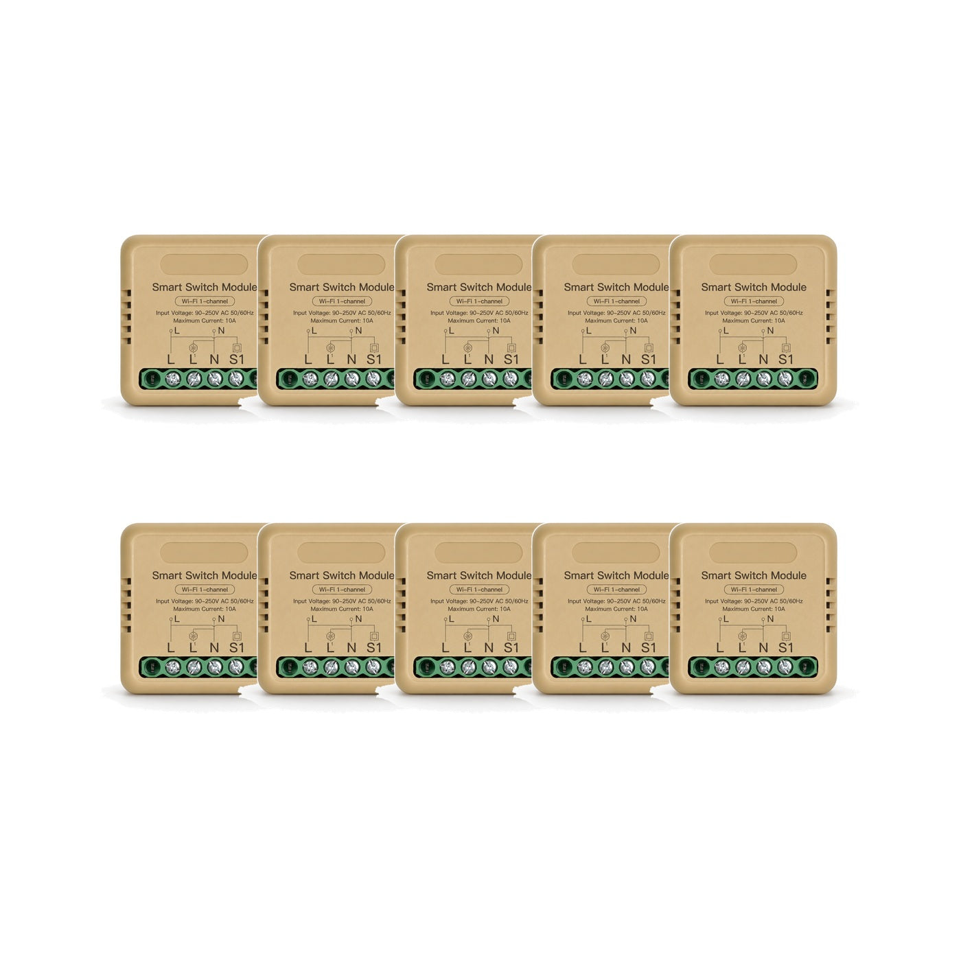 Module interrupteur connecté NéoRelay Mini Comfort Wi-Fi 1 voie lot de 10