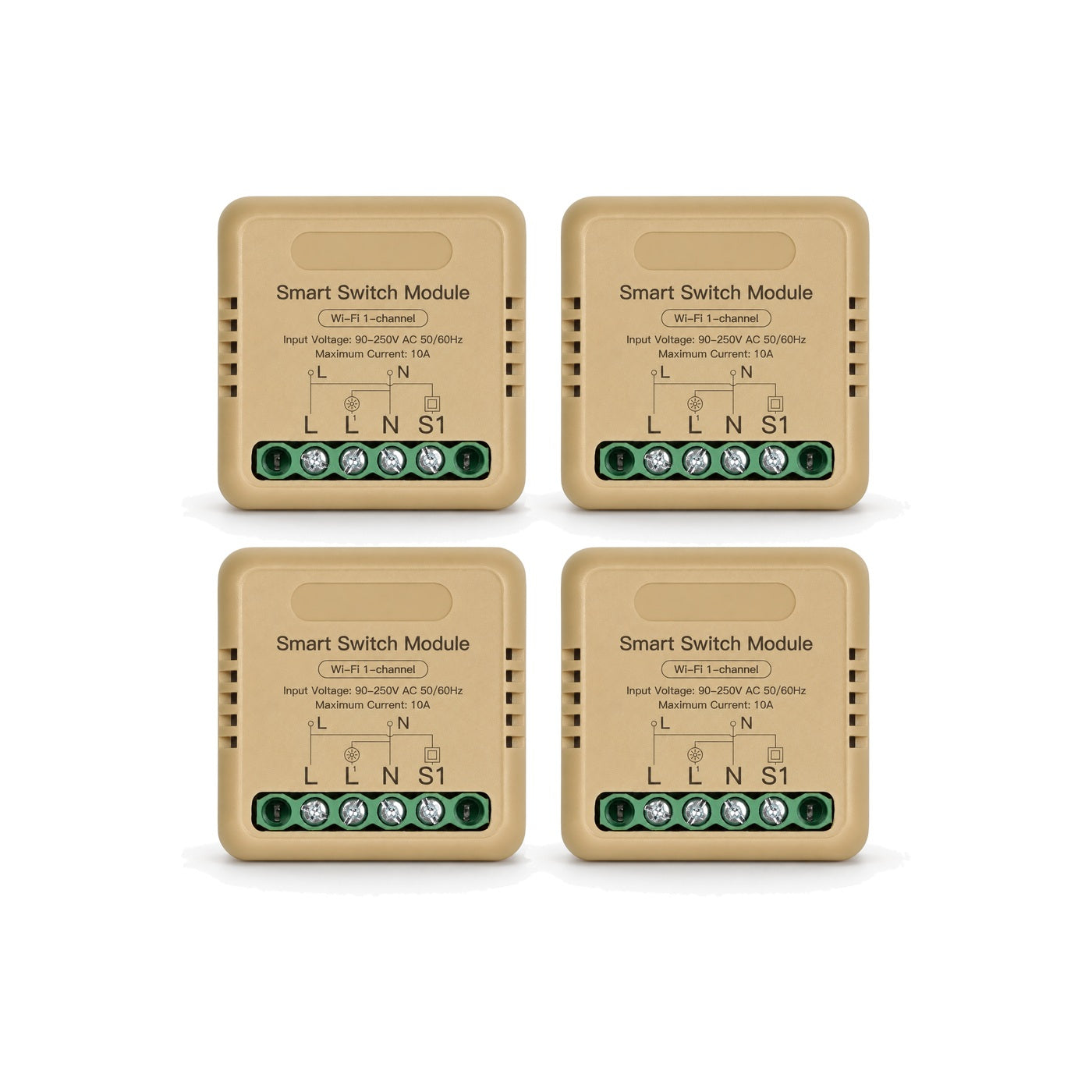 Module interrupteur connecté NéoRelay Mini Comfort Wi-Fi 1 voie lot de 4