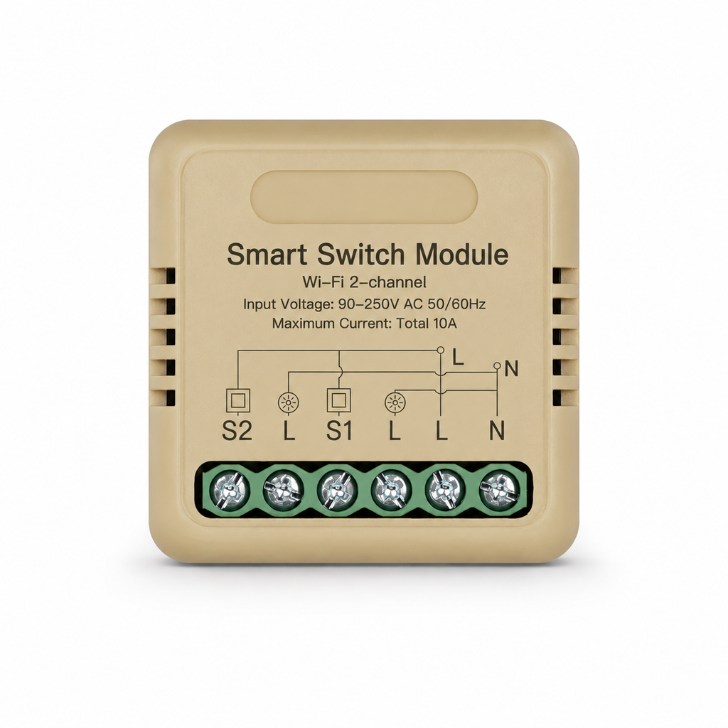 Gold Wi-Fi 2-channel mini smart switch relay module variant