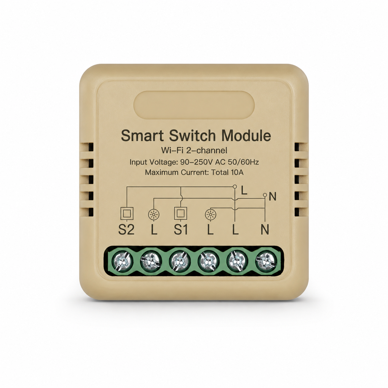 Gold Wi-Fi 2-channel mini smart switch relay module variant
