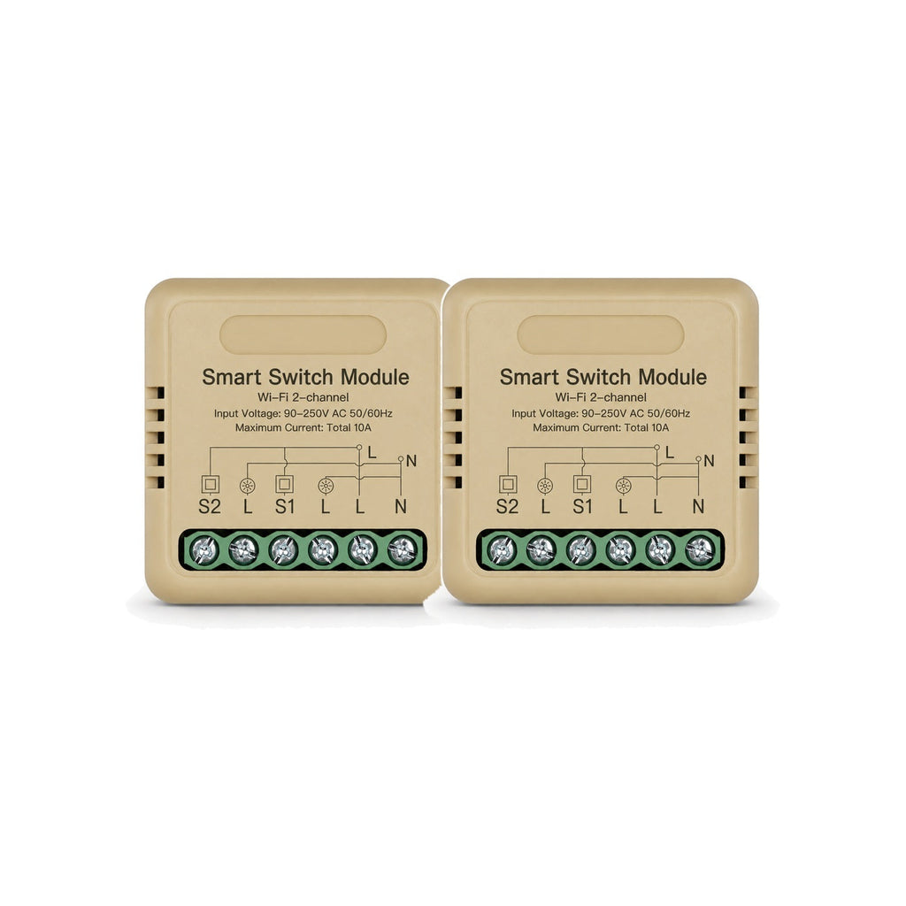 Module interrupteur connecté NéoRelay Mini Comfort Wi-Fi 2 voies lot de 2