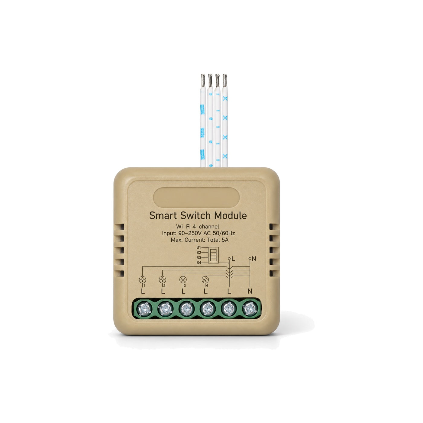 Module interrupteur connecté NéoRelay Mini Comfort Wi-Fi 4 voies lot de 1