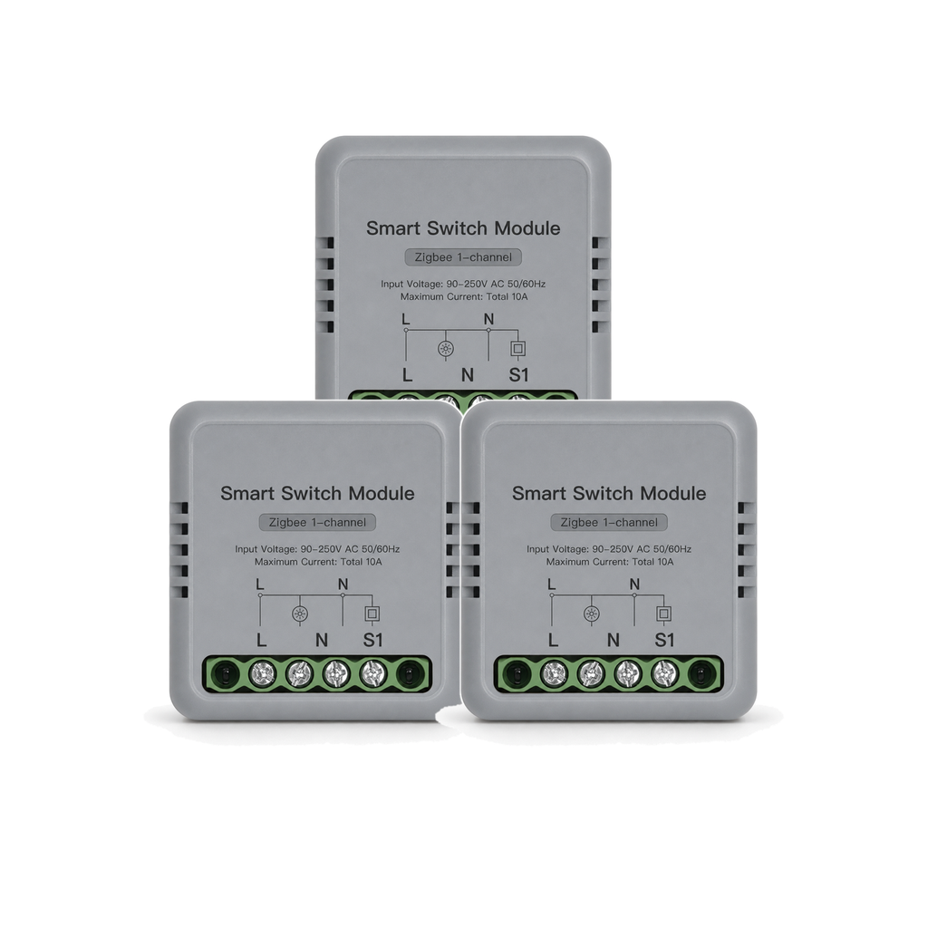 Module interrupteur connecté NéoRelay Mini Comfort ZigBee 1 voie lot de 3