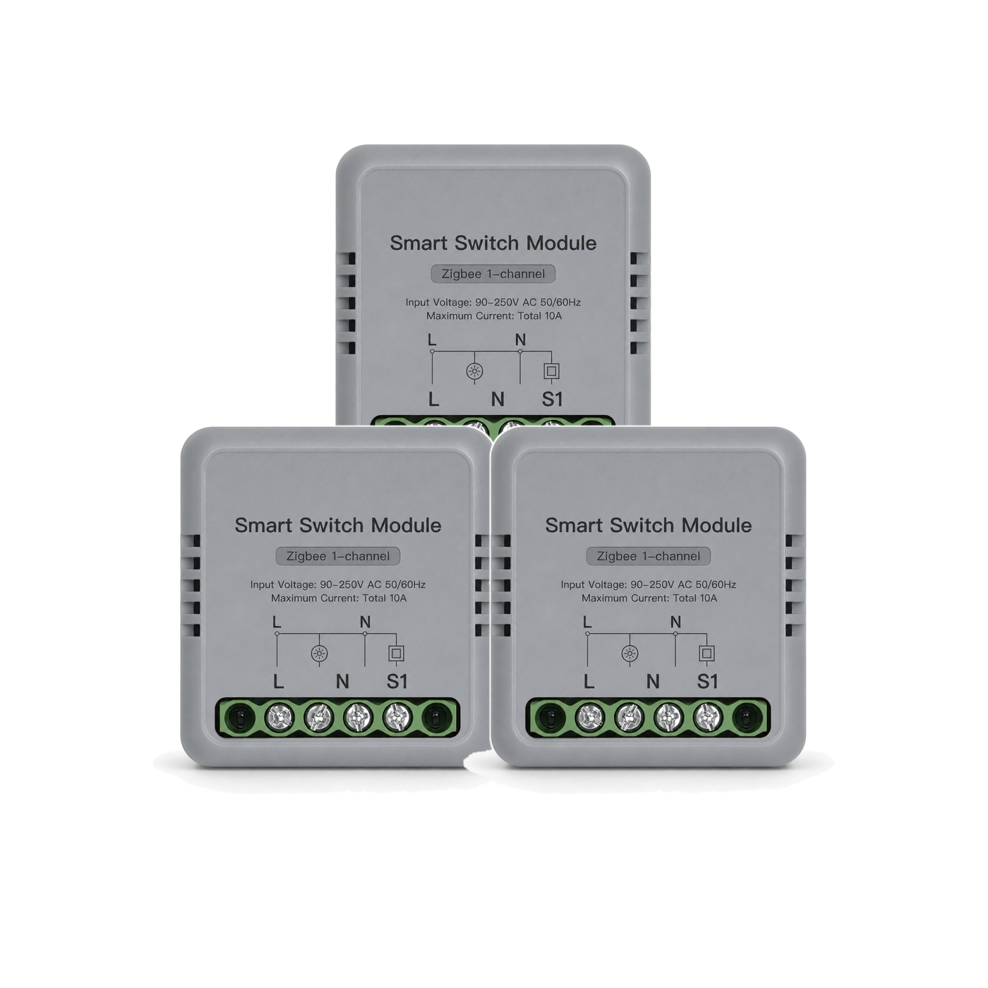 Module interrupteur connecté NéoRelay Mini Comfort ZigBee 1 voie lot de 3