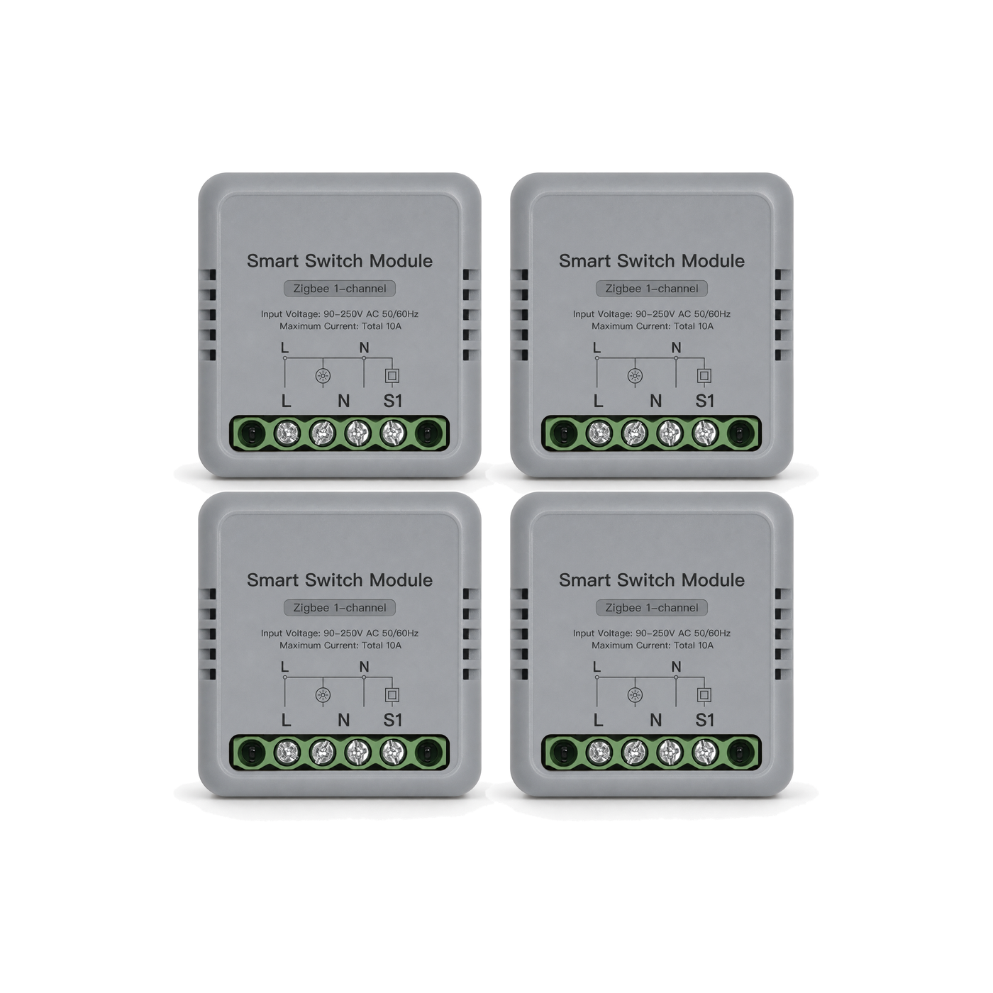 Module interrupteur connecté NéoRelay Mini Comfort ZigBee 1 voie lot de 4