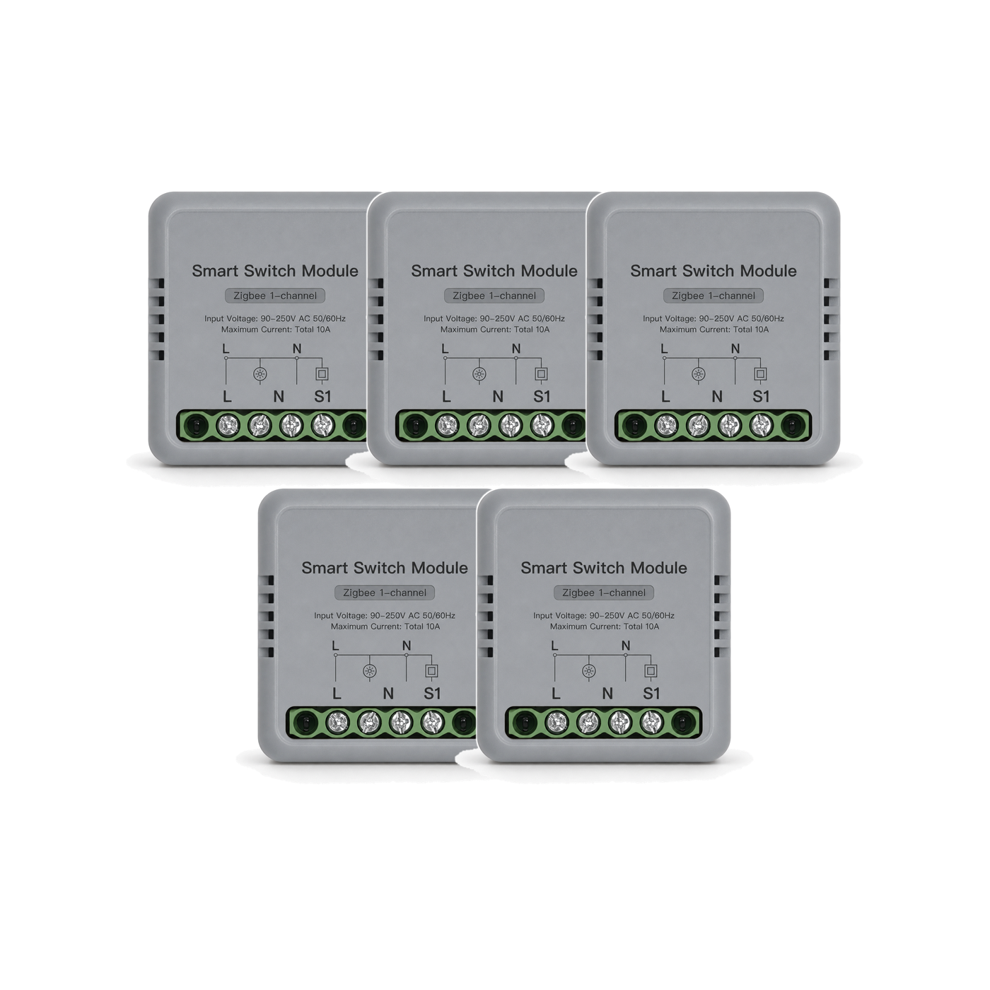 Module interrupteur connecté NéoRelay Mini Comfort ZigBee 1 voie lot de 5
