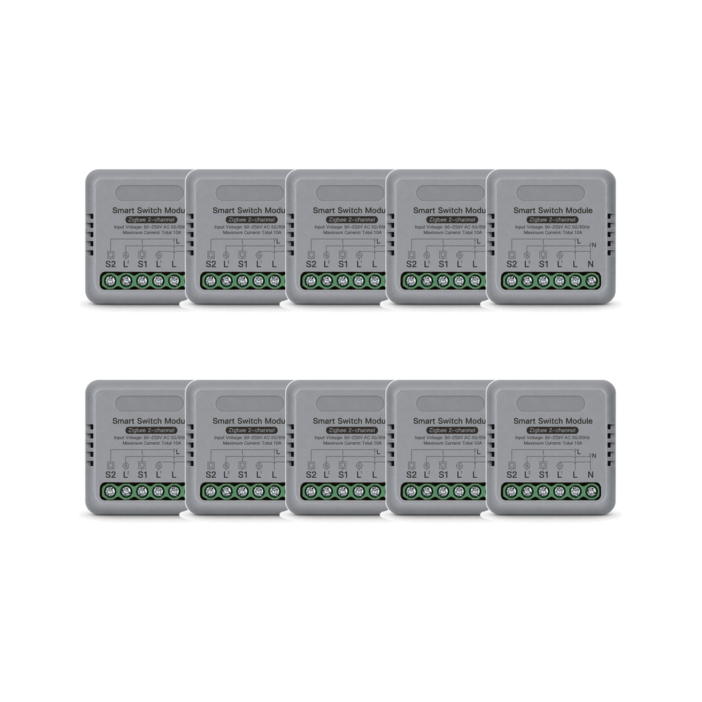 Module interrupteur connecté NéoRelay Mini Comfort ZigBee 2 voies lot de 10