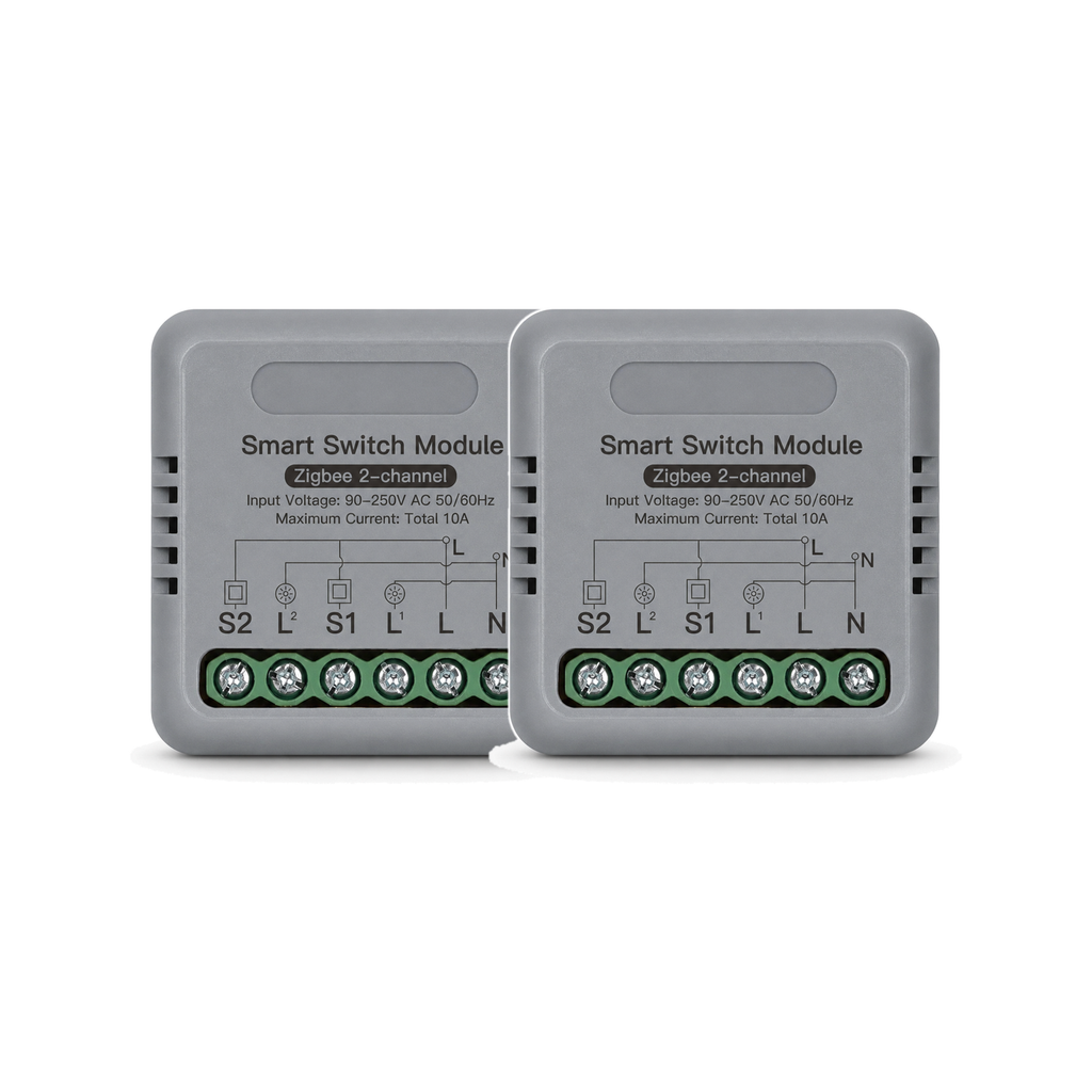 Module interrupteur connecté NéoRelay Mini Comfort ZigBee 2 voies lot de 2