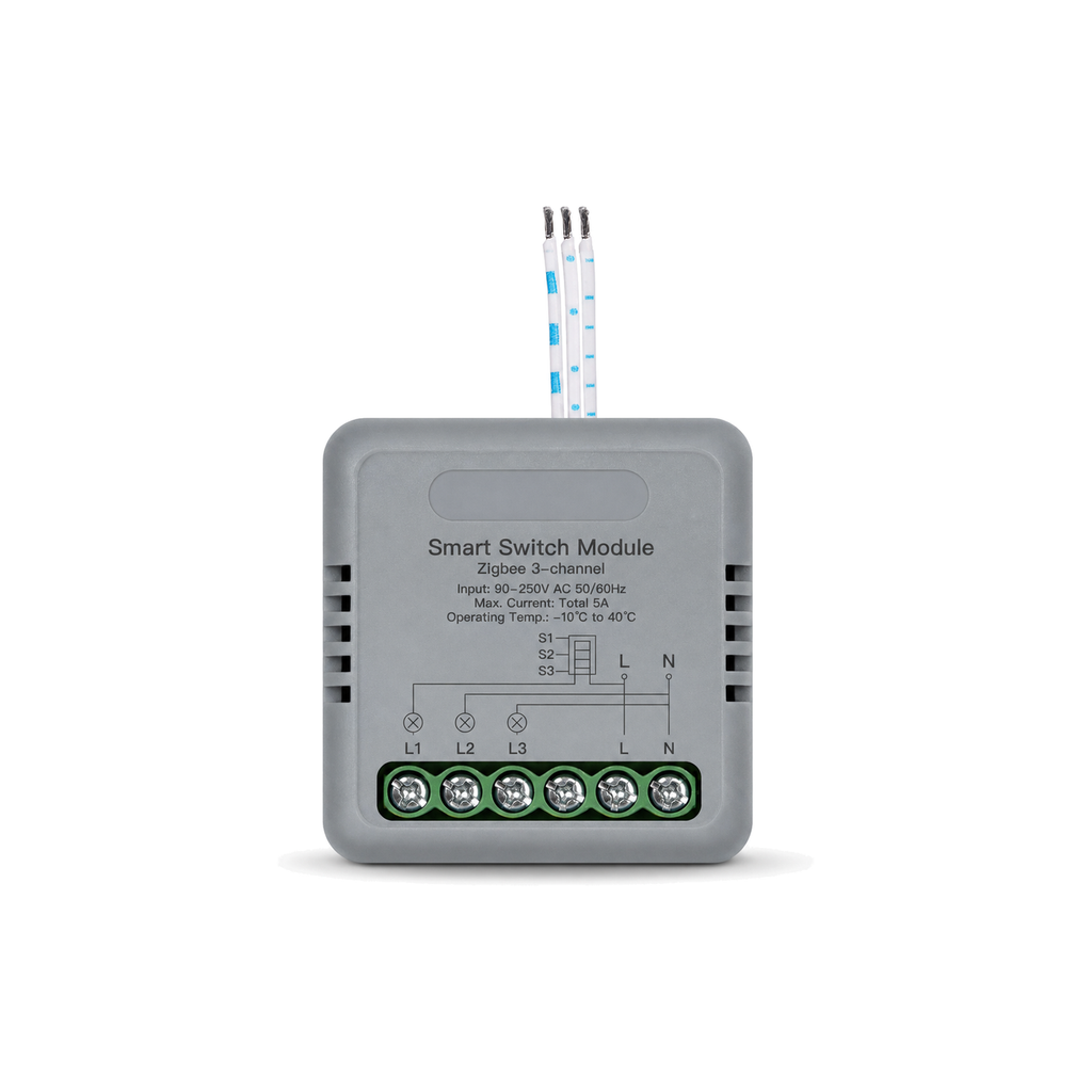 Module interrupteur connecté NéoRelay Mini Comfort ZigBee 3 voies lot de 1