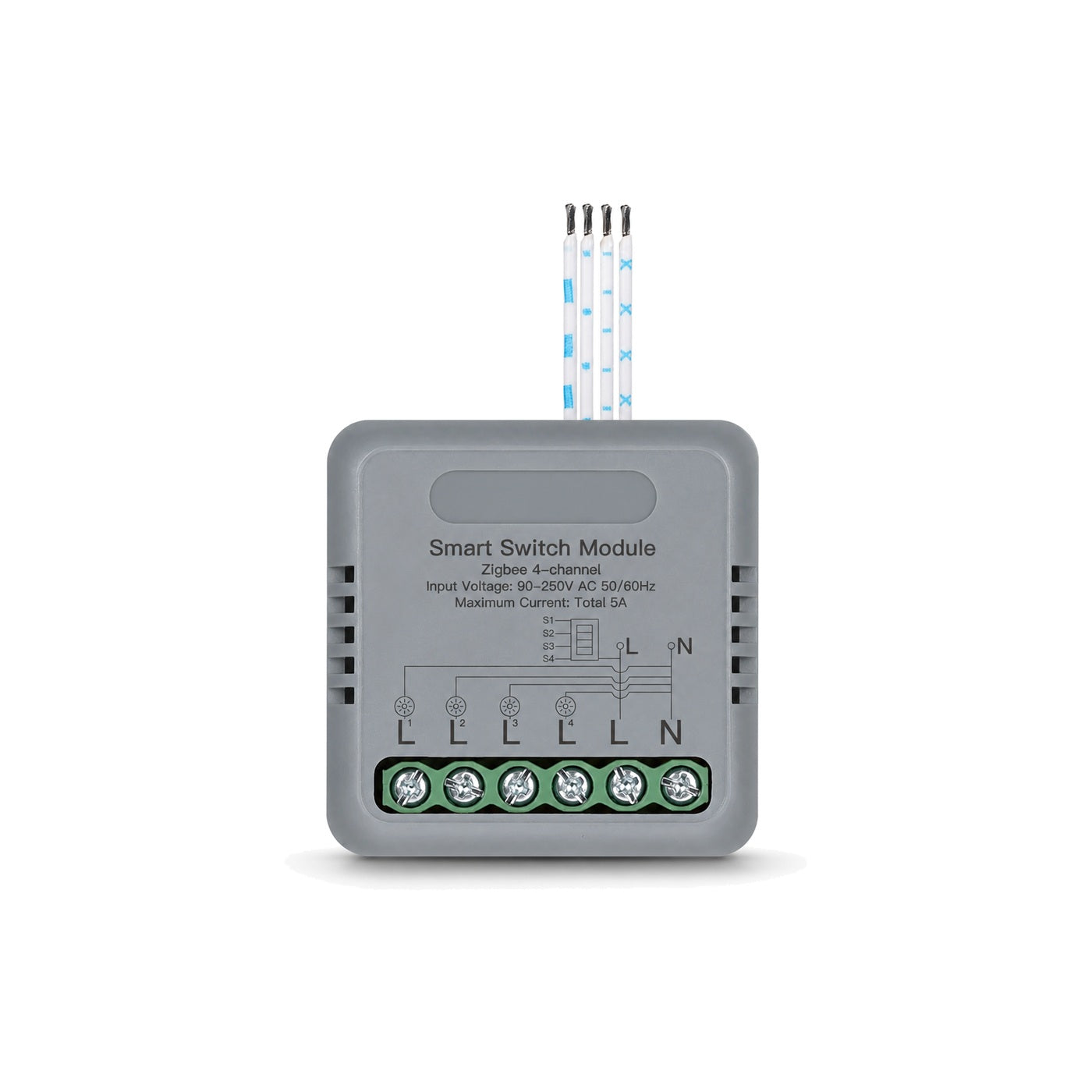 Module interrupteur connecté NéoRelay Mini Comfort ZigBee 4 voies lot de 1
