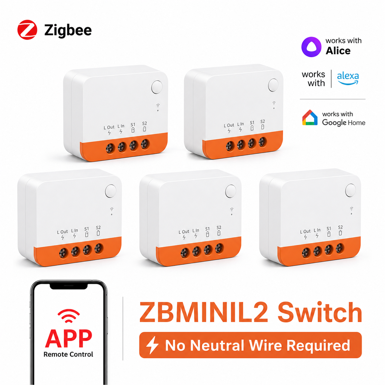 NéoRelay Mini L2 Pro - ZBMINIL2 ZigBee no neutral wire product image