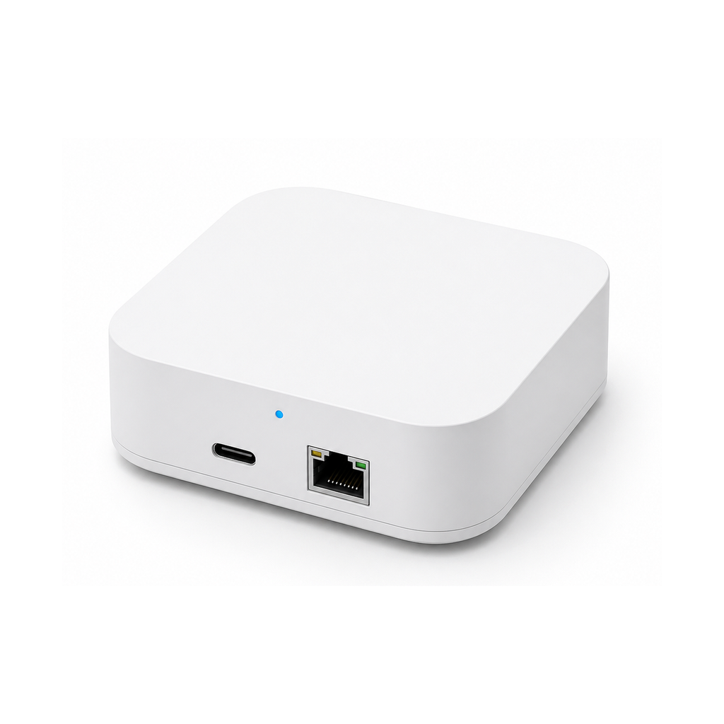 Passerelle ZigBee Pro NéoRelay Mini-L2 sur fond blanc