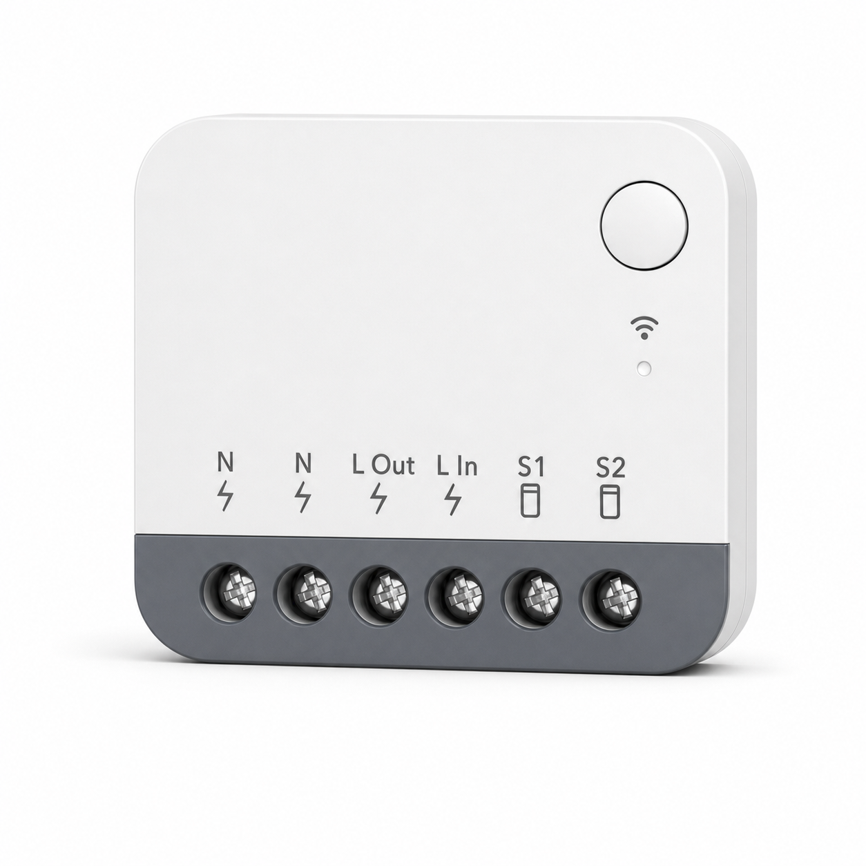NéoRelay Mini R2 ZigBee Pro white studio product packshot