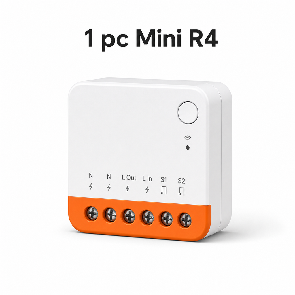 Single Mini R4 Wi-Fi relay module on white background