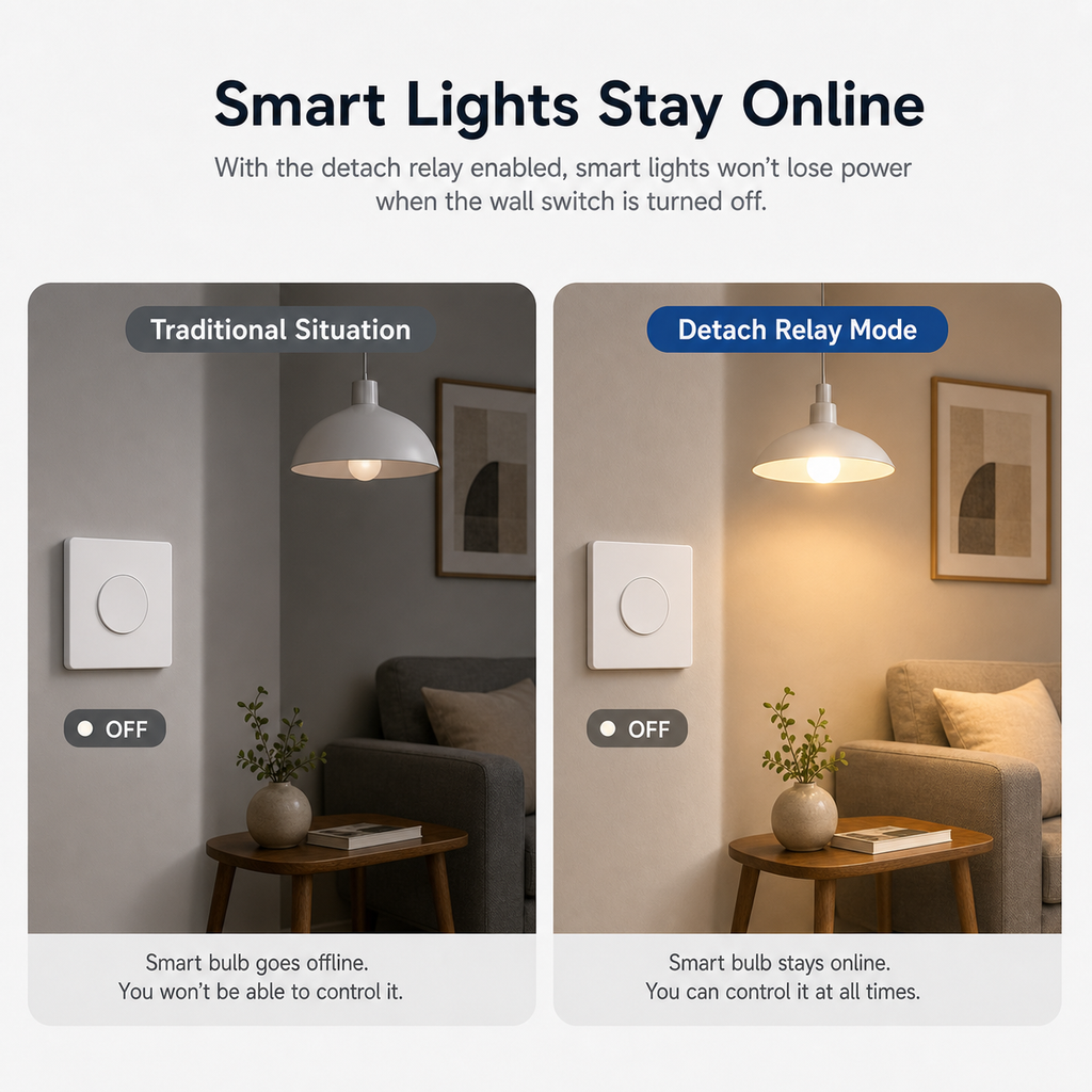 NeoRelay Mini ZigBee Pro - Detach relay mode wall switch